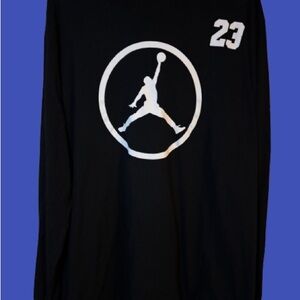 Michael Jordam 23 Jumpman Long Sleeve Black T-Shirt XXL